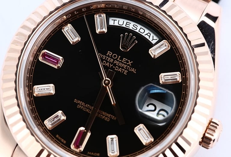 Rolex Day-Date II 218235 Diamond & Ruby Dial