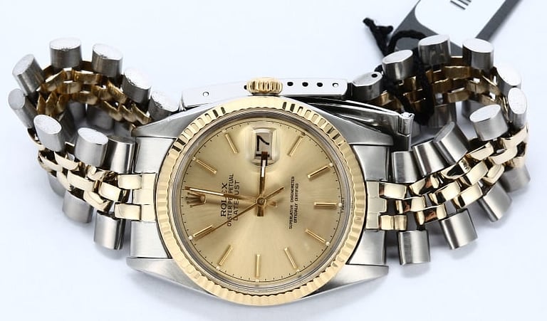 Rolex Two-Tone Datejust 16013 Champagne
