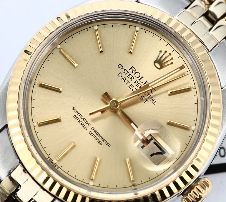 Rolex Two-Tone Datejust 16013 Champagne