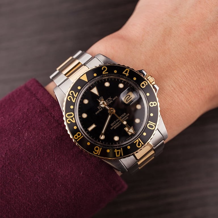 Used Rolex GMT Master 16753 Two Tone