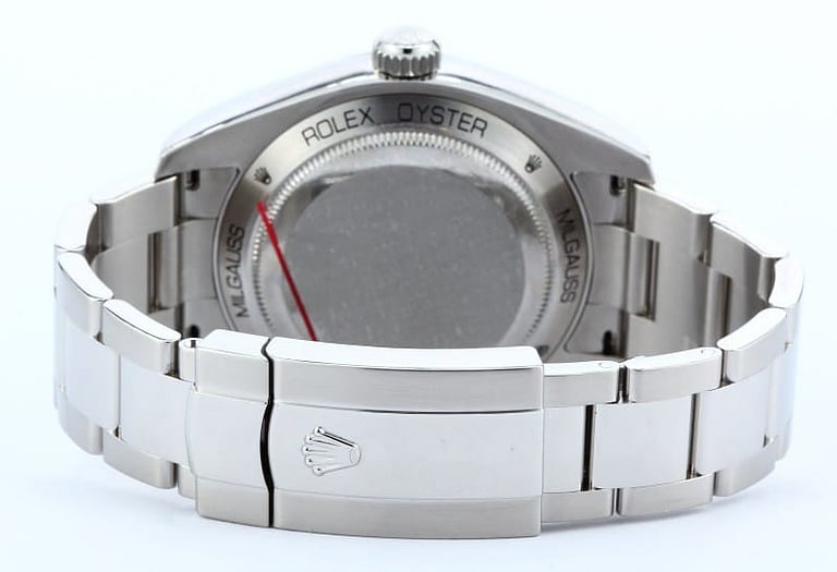 New Rolex Milgauss w/ Anniversary Green Crystal 116400GV