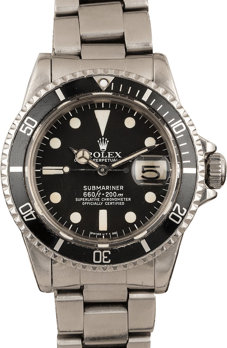 Vintage Rolex White Submariner 1680