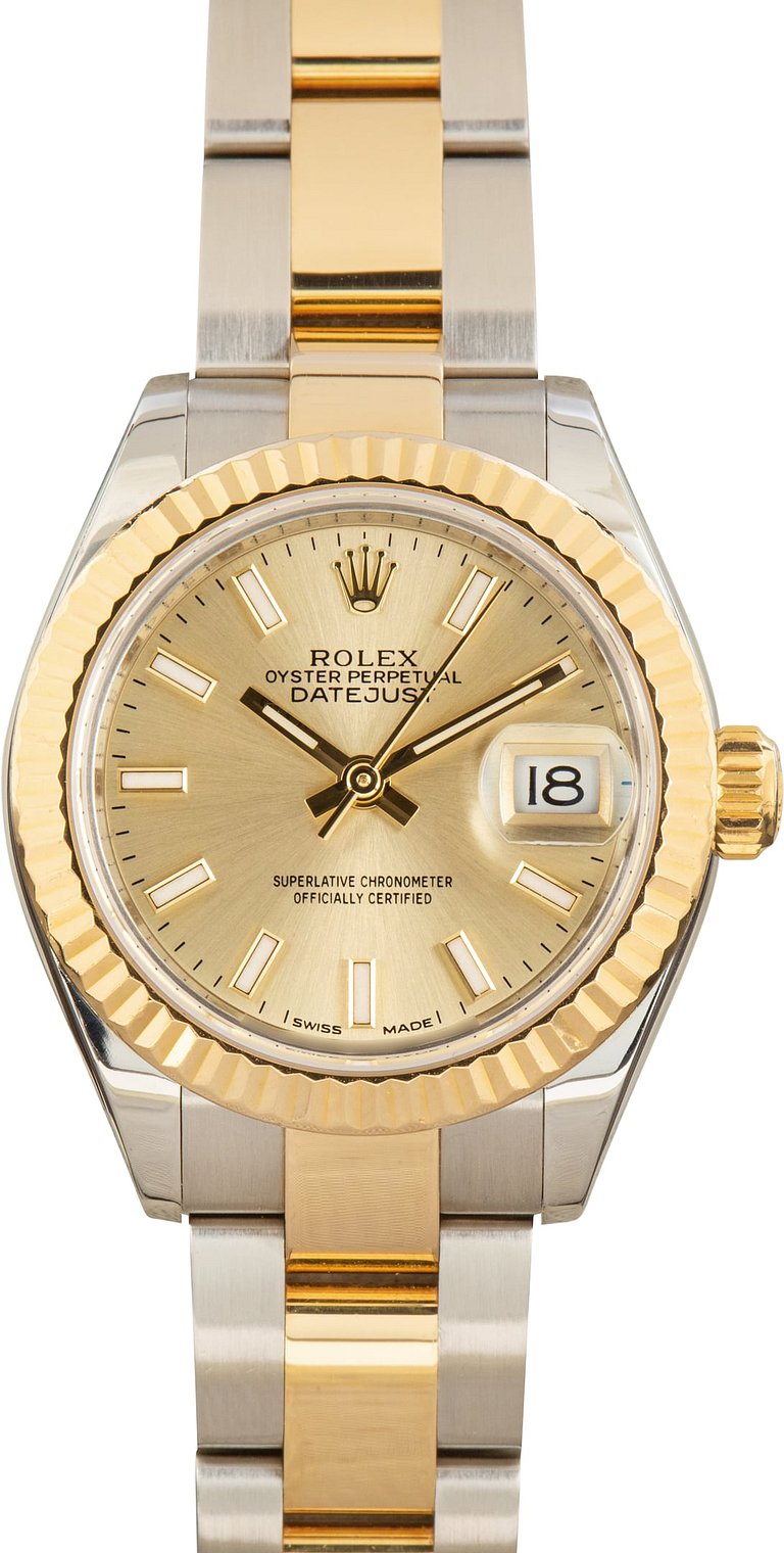 Pre-Owned Lady Rolex Datejust 279173 Champagne Dial
