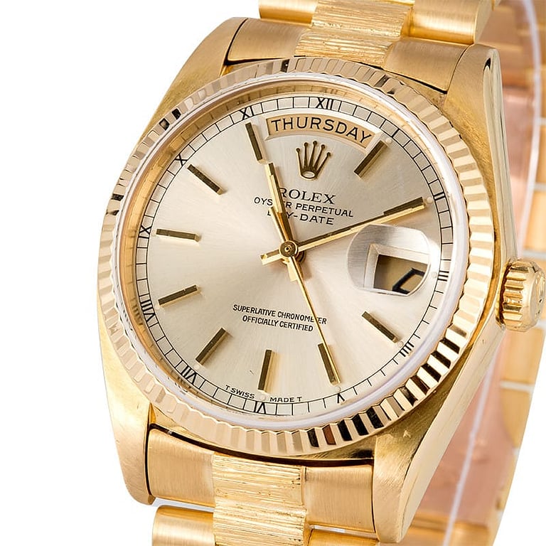 Rolex President Day-Date 18078 Bark Accents