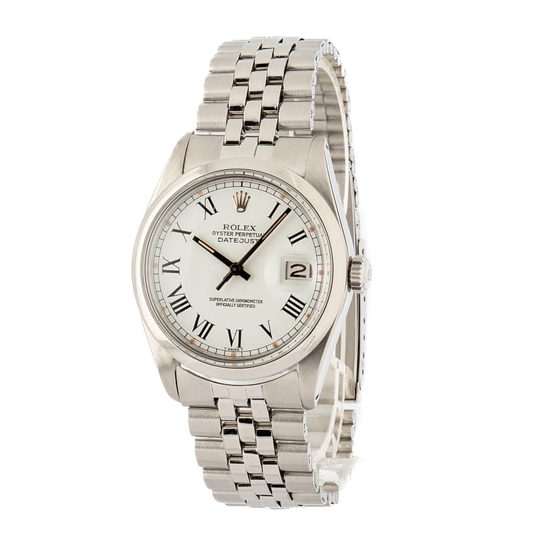 Rolex Datejust 16000 White Buckley Dial