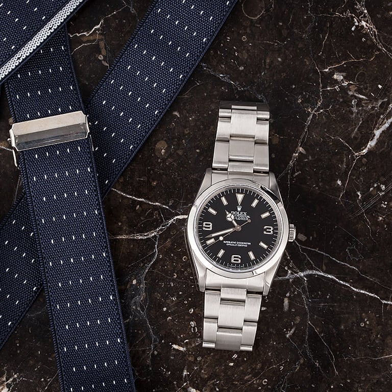 Used Rolex Explorer 14270 Steel Smooth Bezel