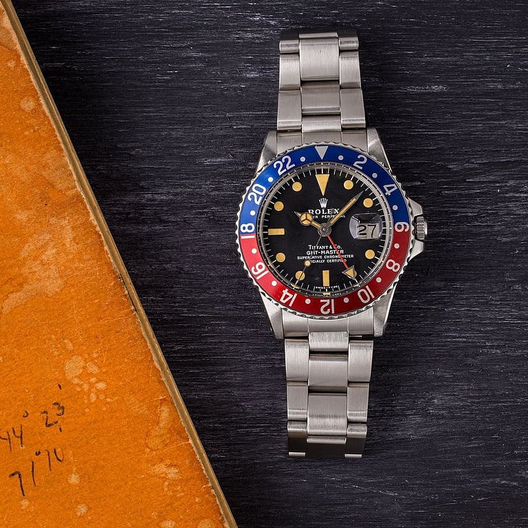Vintage 1978 Rolex GMT-Master 1675 with Tiffany & Co Dial