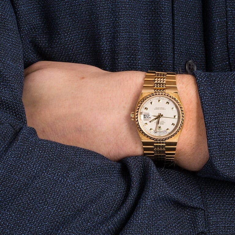 Buy Used Rolex Oysterquartz Day-Date 19028 | Bob's Watches - Sku