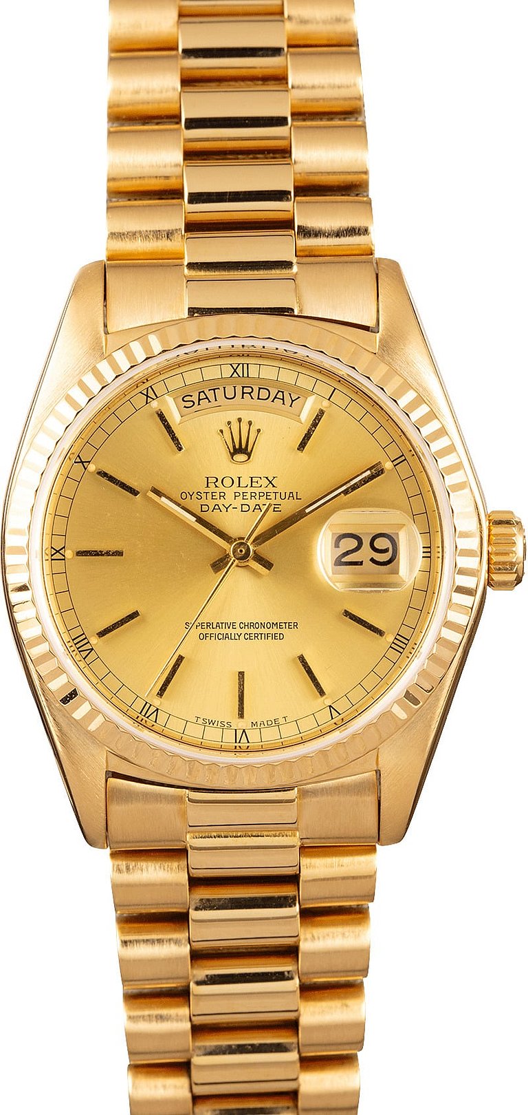 Yellow Gold Rolex President Day-Date 18038