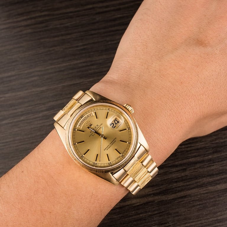 Used Rolex President 18078 Bark Finish