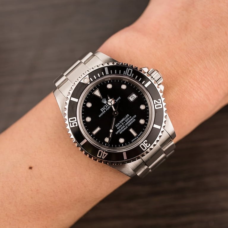 Used Rolex Sea-Dweller 16600 Black Luminescent Dial