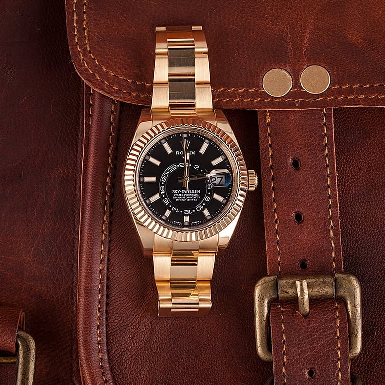 Pre Owned Rolex Sky-Dweller 326938 Black Dial