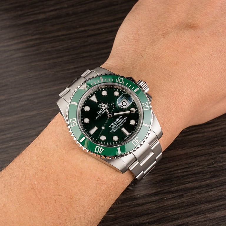 Used Ceramic Rolex Submariner 116610V Green Hulk