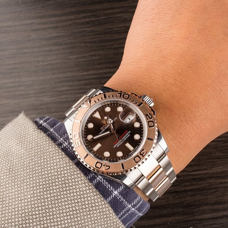 Pre-Owned Rolex Yacht-Master 116621 Two Tone Everose