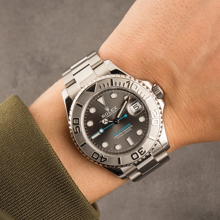 Pre-Owned Rolex Yacht-Master 37 268622 Slate Dial