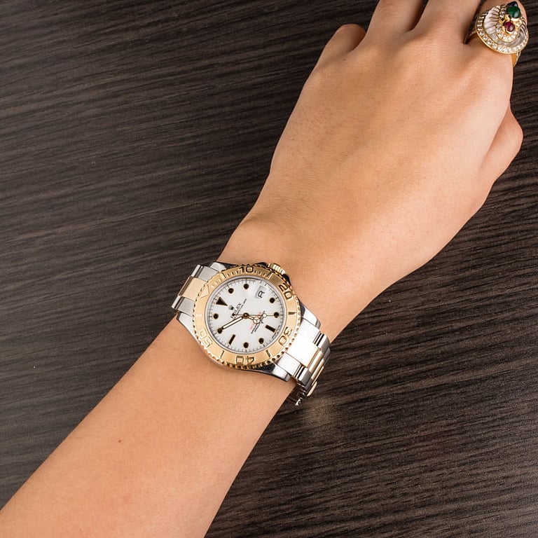 Used Rolex Mid-Size Two Tone 68623 Yachtmaster