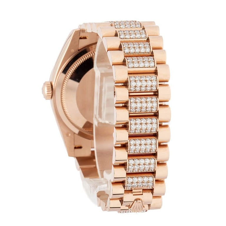 Rolex Day-Date 36 Ref 128235 Eisenkiesel Diamond Dial