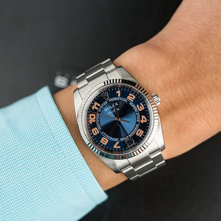 Rolex Air-King 114234 Blue Concentric Dial