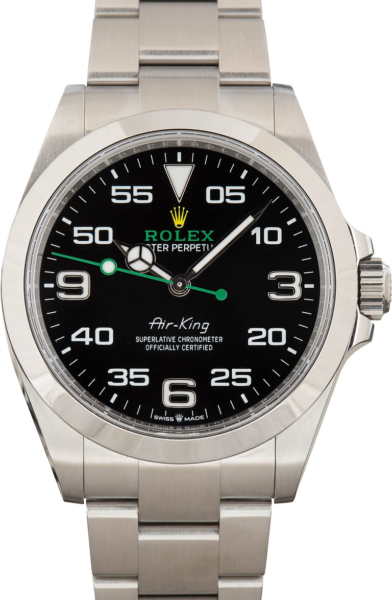 Used Men's Rolex Air-King Ref 126900 Black Dial