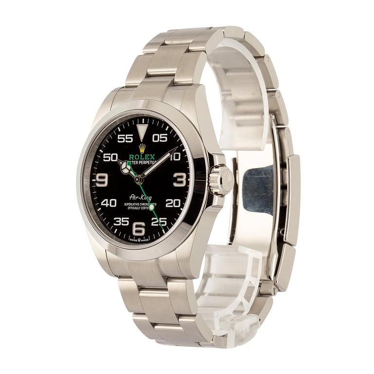 Pre-Owned Black Arabic Dial Rolex Air-King ref 126900