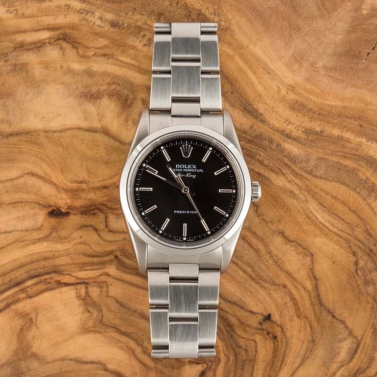 Rolex Air King 14000M Black Index Dial