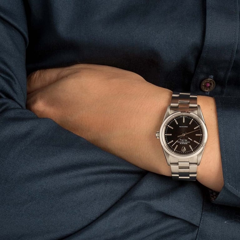 Rolex Air King 14000M Black Index Dial