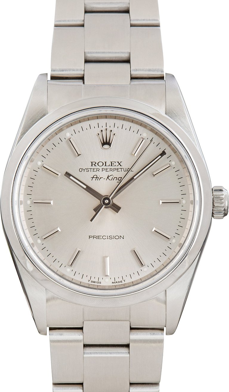 Rolex Air King 14000 Silver Dial