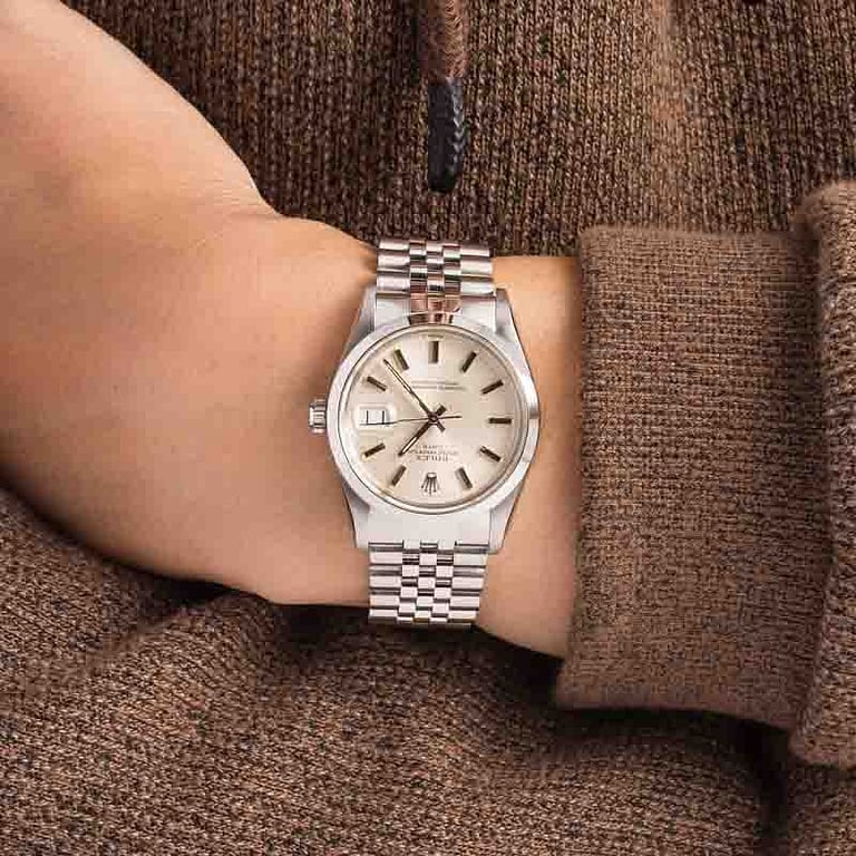 Rolex Date 15000 Silver Index Dial