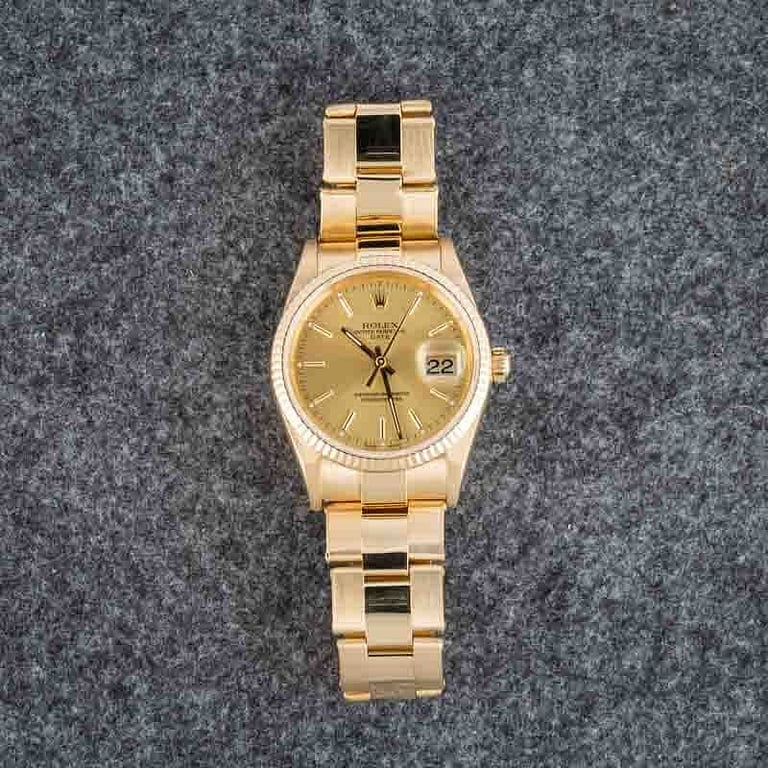 Rolex Date Ref 15238 Champagne Dial