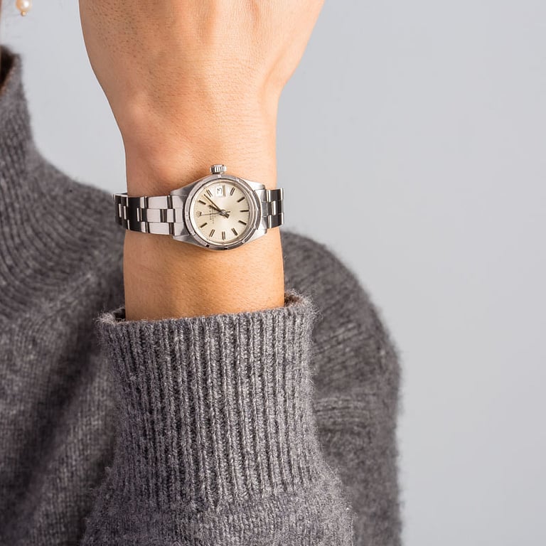 Ladies Rolex Date 6919 Silver Dial
