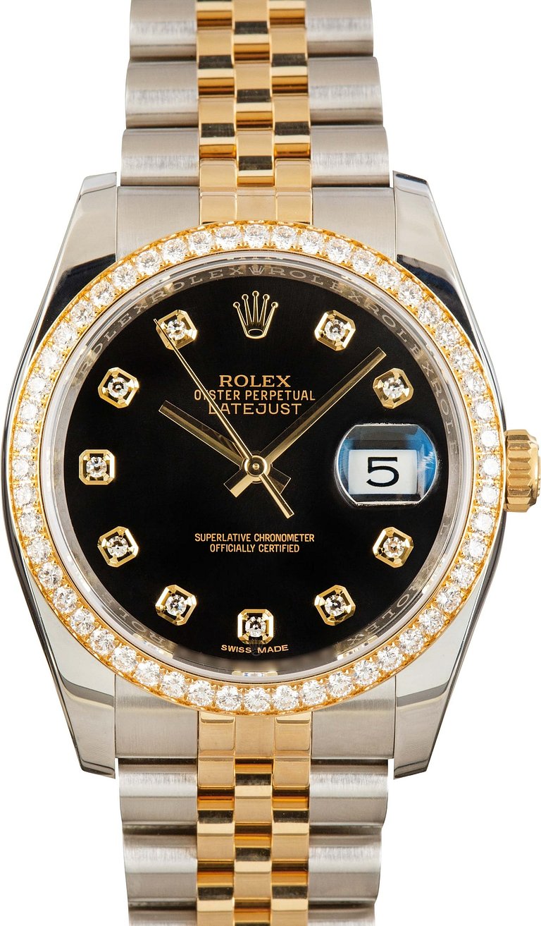 Pre-owned Rolex Datejust Ref 116243 Black Dial