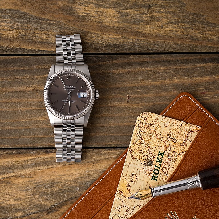 Used Rolex Datejust 16234 Slate Index Dial