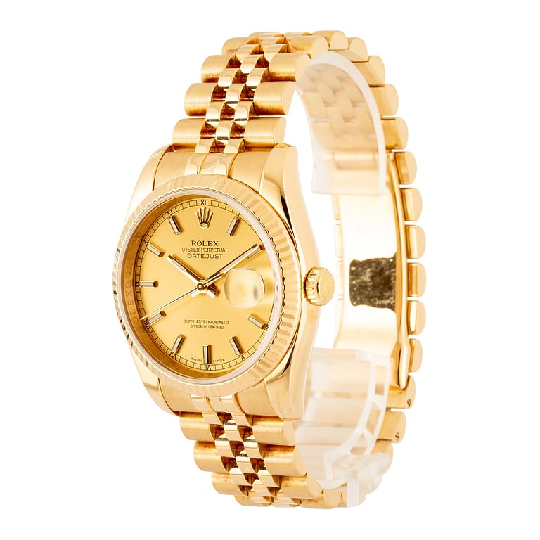 Pre-Owned Rolex Datejust 36 Ref 116238 Yellow Gold