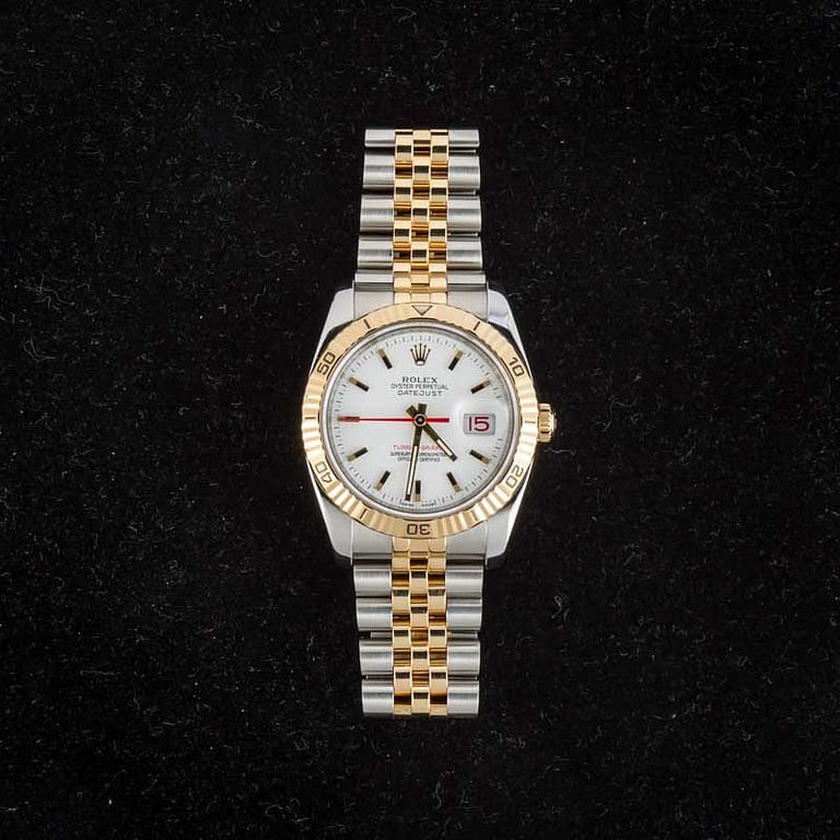 Rolex Datejust 36 ref 116263 White Dial Thunderbird