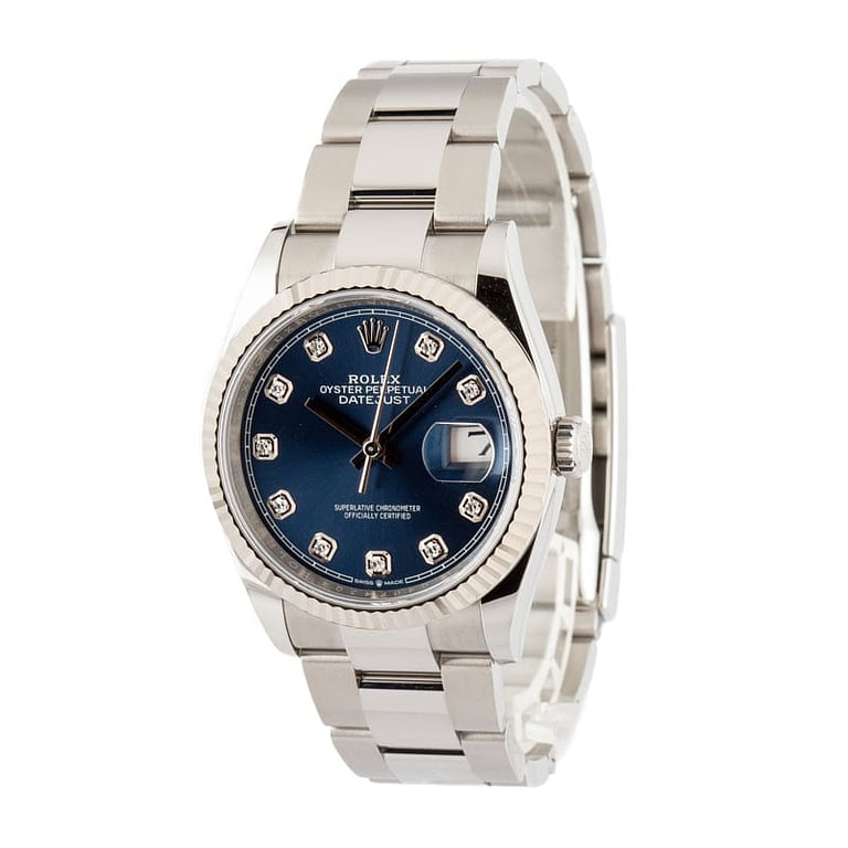 Rolex Datejust 36 Ref 126234 Blue Diamond Dial