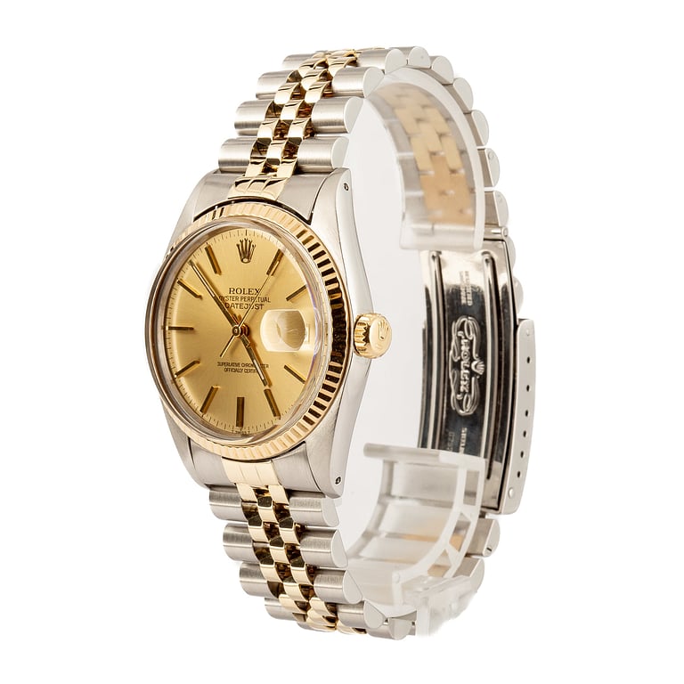 Pre-Owned Rolex Datejust 36 Champagne Dial ref 16013 Steel & Gold