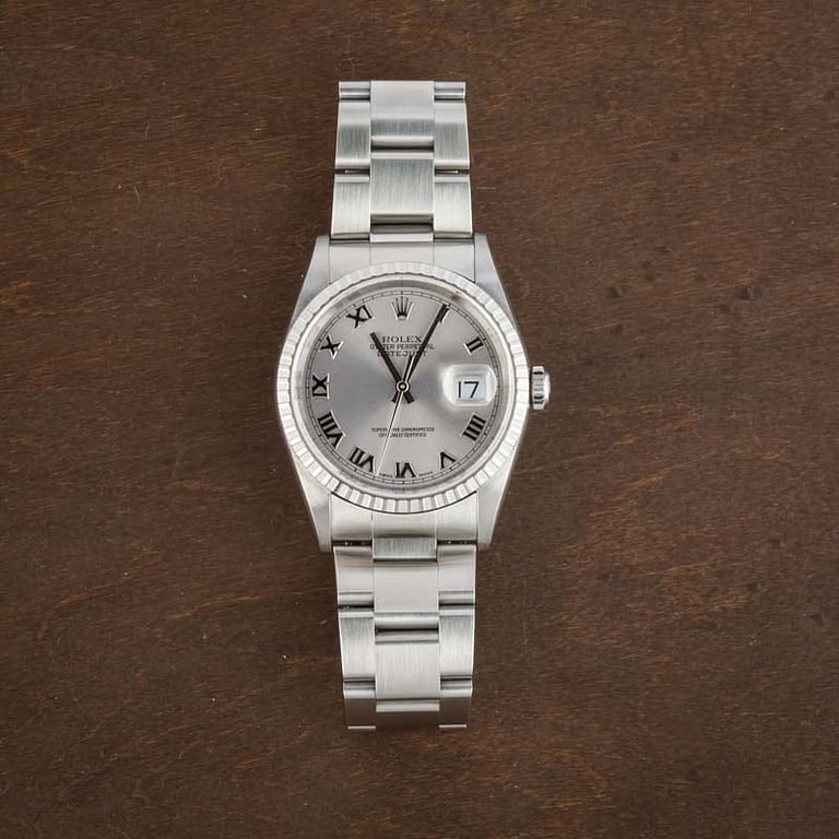 Rolex Datejust 16220 Silver Dial