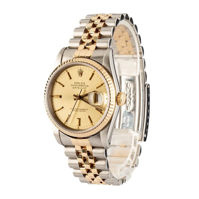 Pre Owned Rolex Datejust 16233 Champagne