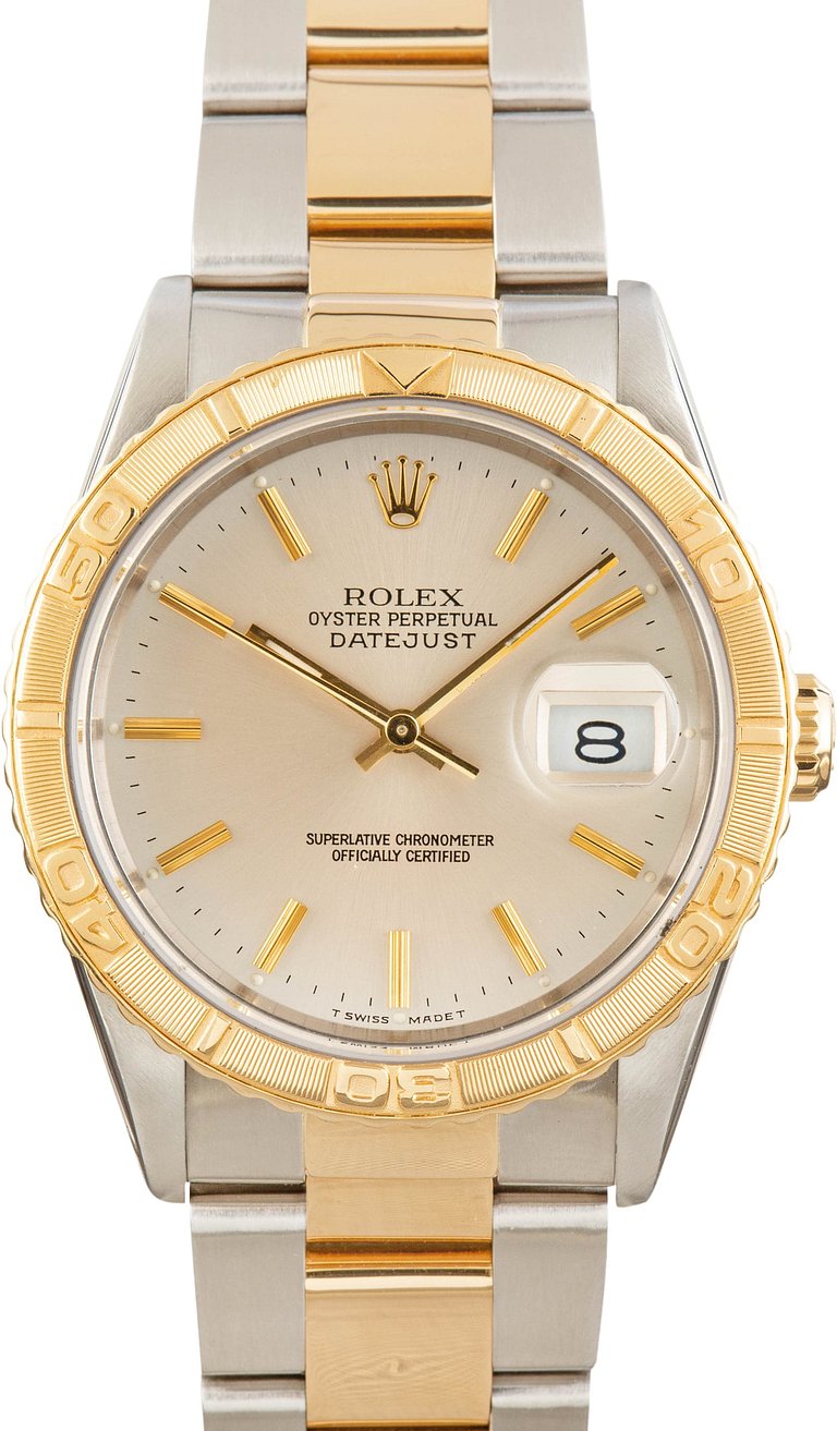 Pre-Owned Rolex Thunderbird Datejust 16263 Turn-o-Graph Bezel