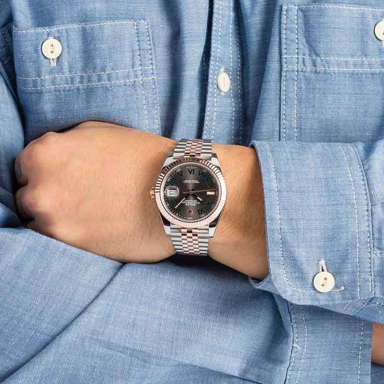 Rolex Datejust 41 Ref 126331 Slate Wimbledon Dial
