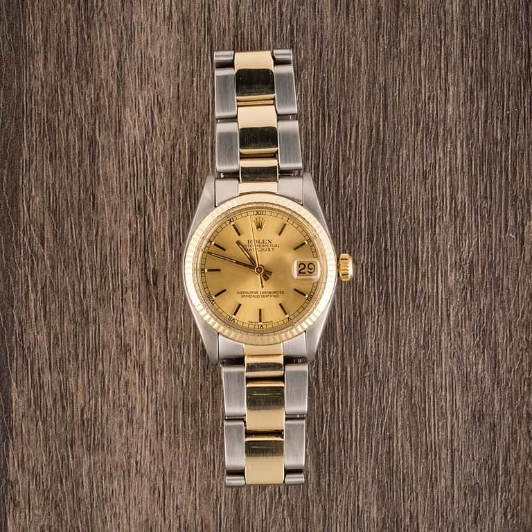 Rolex Mid-Size Datejust 68278 Yellow Gold