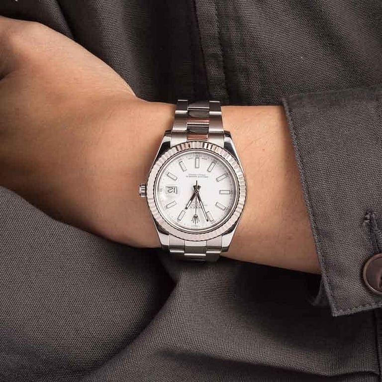 Rolex Datejust II Ref 116334 White Luminous Dial