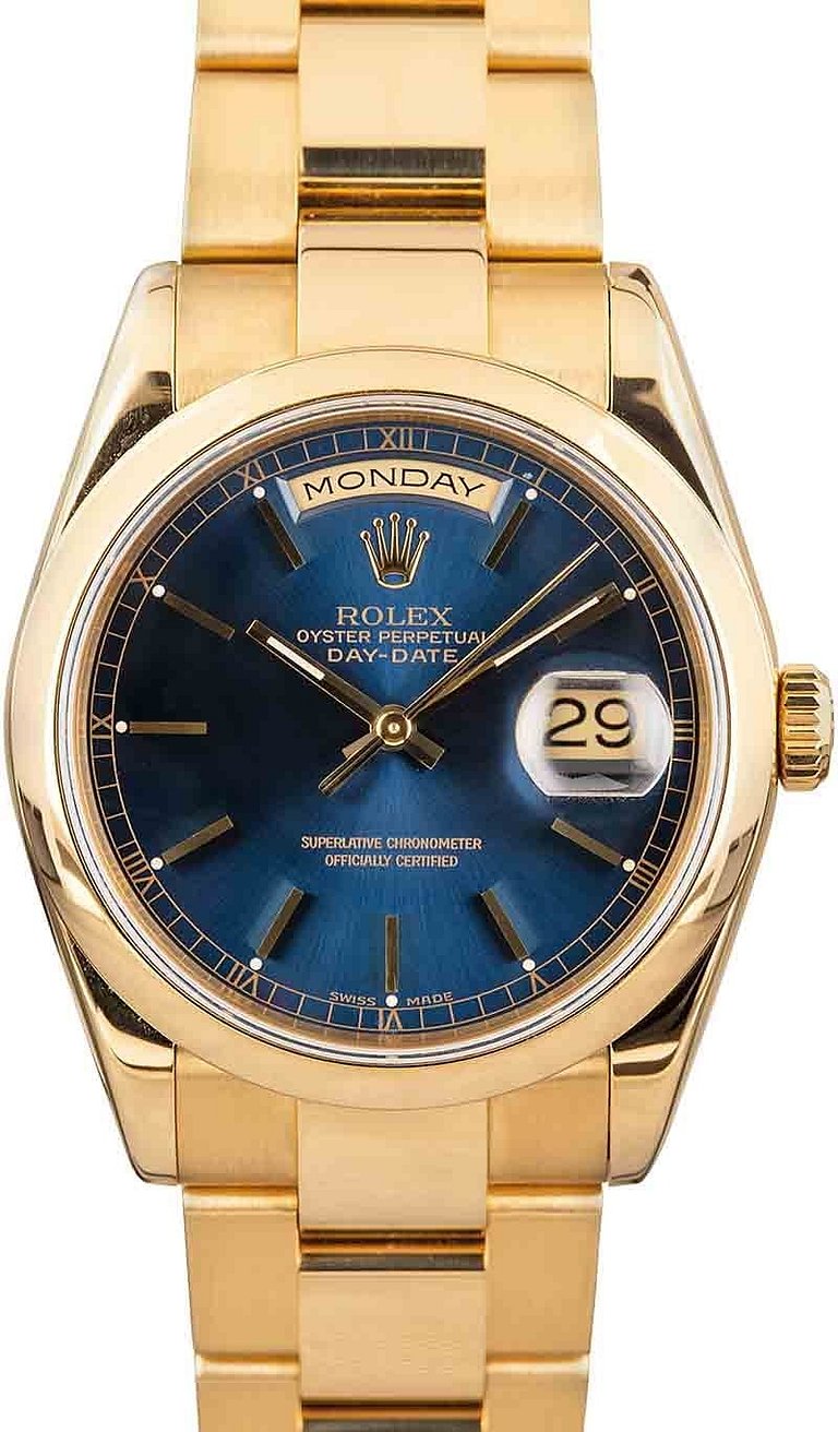 Rolex Day-Date 118208 Blue Dial