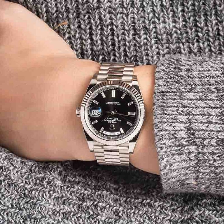 Rolex Day-Date 40 Ref 228239 Black Diamond Dial
