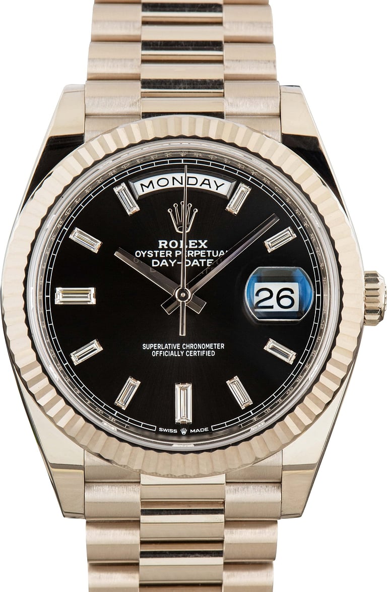Rolex Day-Date 40 Ref 228239 Black Diamond Dial