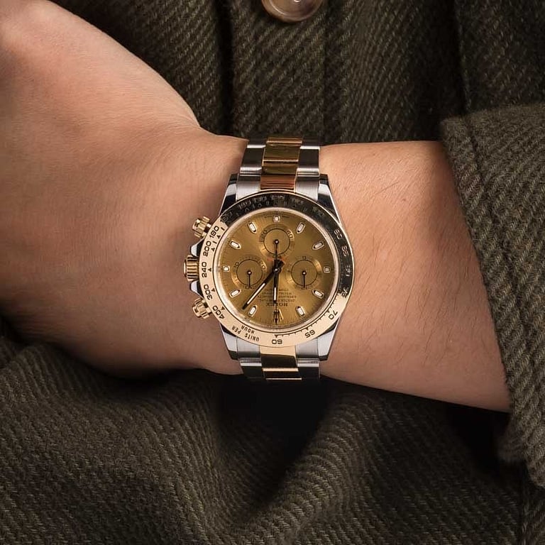 Pre-owned Rolex Cosmograph Daytona Ref 116503 Champagne Dial