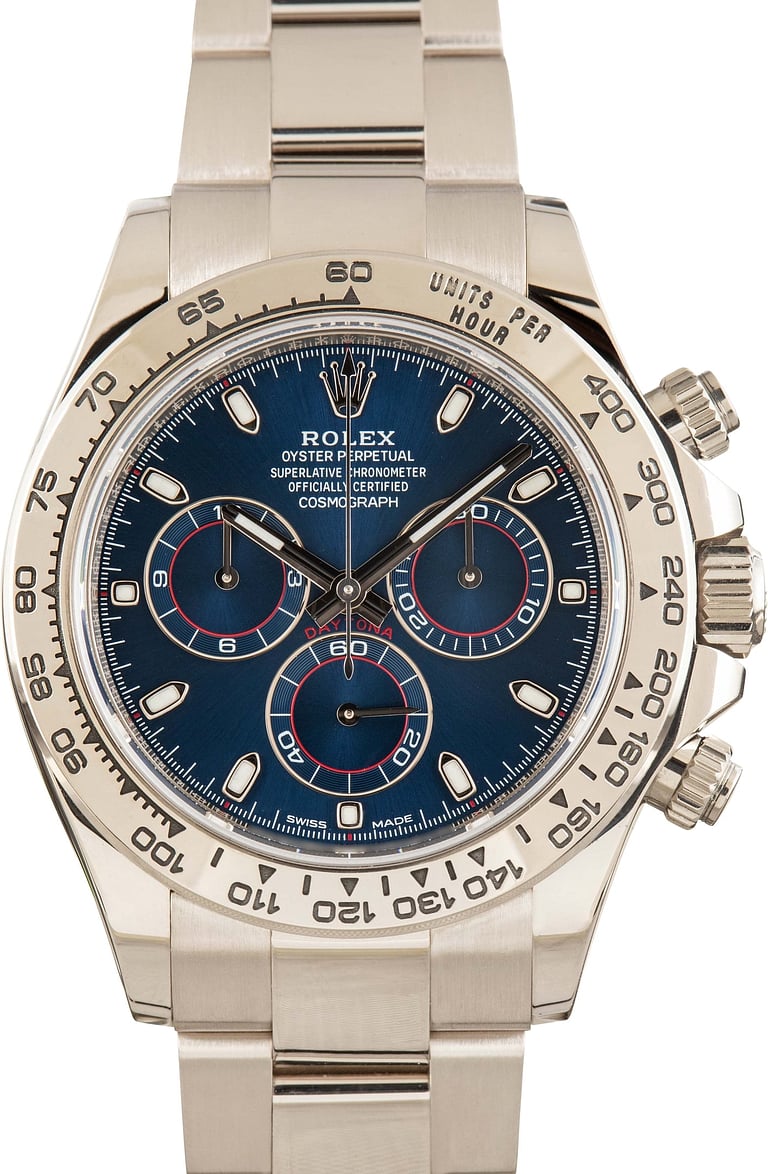 Used Rolex Daytona Ref 116509 Blue Dial