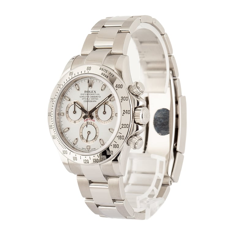 Pre-Owned Rolex Daytona White Superluminova Dial ref 116520