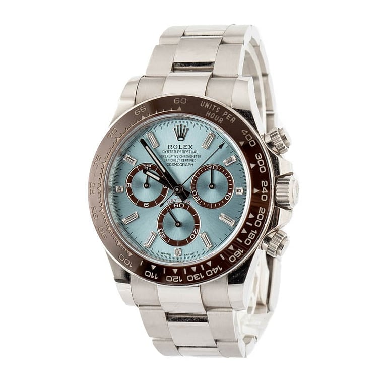 Rolex Daytona 126506 Ice Blue Baguette Diamond Dial