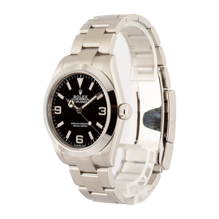 Pre-Owned Black Arabic Dial Rolex Explorer 40 Ref 224270